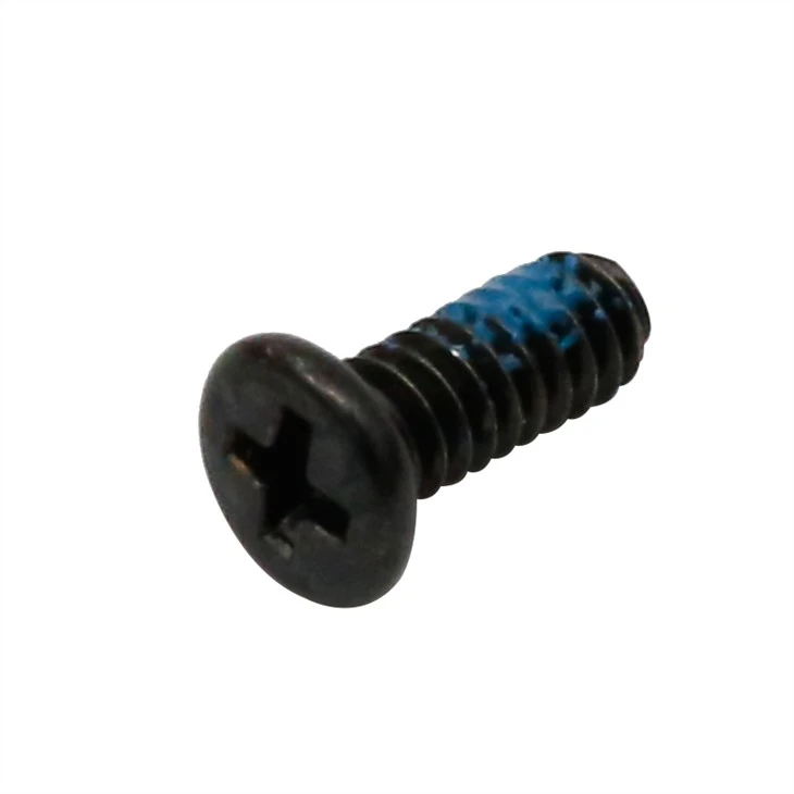 Small black countersunk head screw