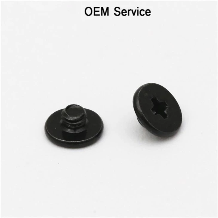 Black Flat Head Screw High Precision Tiny Screw