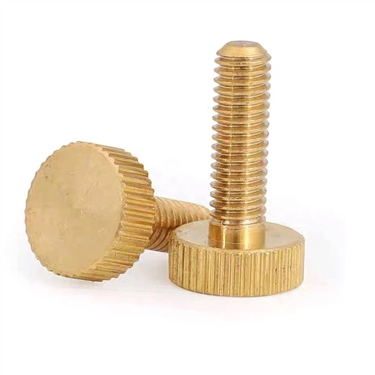 Stainless Steel Flat Head Knurled Thumb Screw Knurled Screw