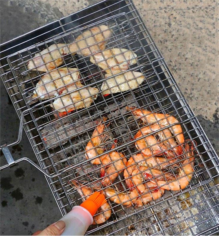 Ustvarjalna snemljiva košara za ribe Best BBQ
